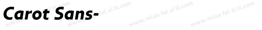 Carot Sans字体转换